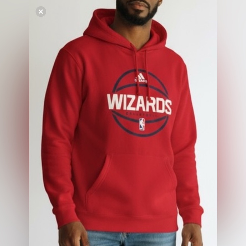 Adidas Red Wizards Basketball NBA Hoodie size XL